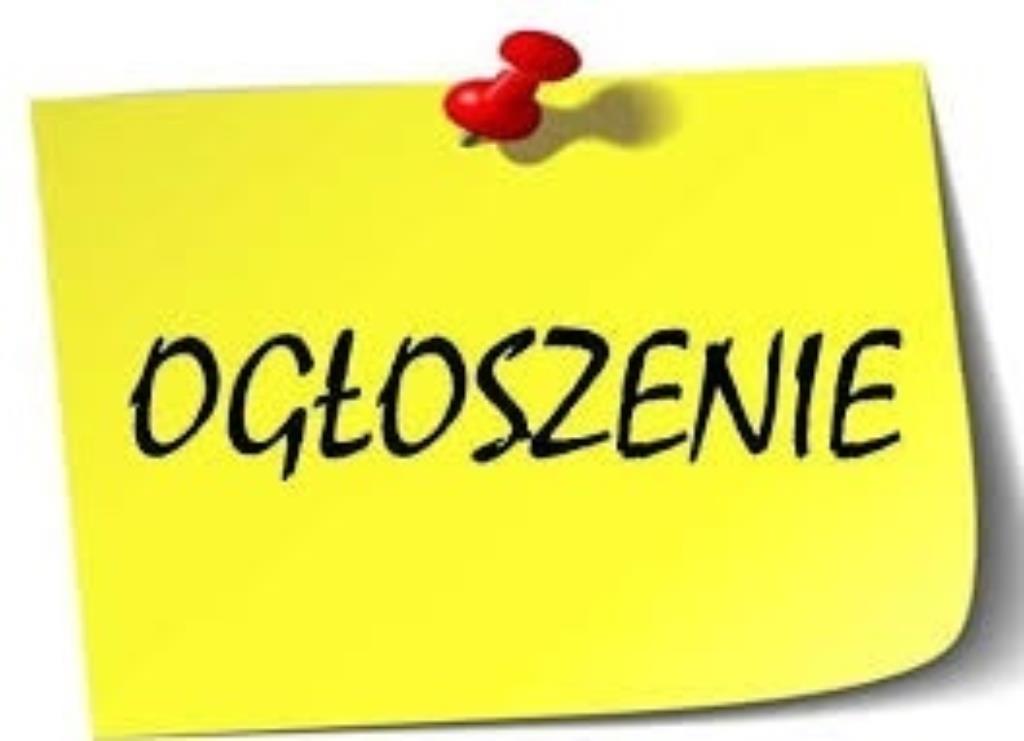 napis ogloszenie